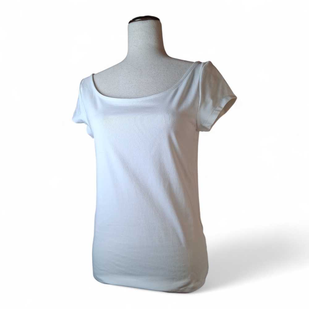 Banana Republic Women's White Short Sleeve Tee M NWT